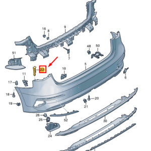 AUDI A3 Sportback 8Y Rear Left Bumper Locking Mechanism 8Y4807739 ORIGINAL