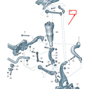 AUDI A8 4H Rear Left Track Control Arm 4H6407509B ORIGINAL