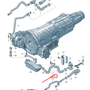 AUDI A6 Avant C7 Engine Coolant Hose 4G0121448AQ ORIGINAL