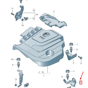 AUDI Q5 8R Engine Cover Suspension Lug 03L103390F ORIGINAL