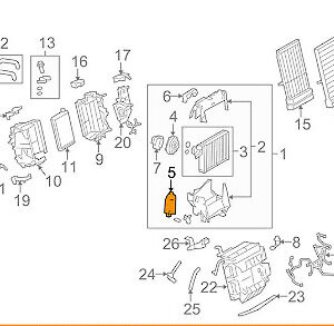 Audi A4 B8 Evaporator Core Cover LHD 8K1819422A ORIGINAL