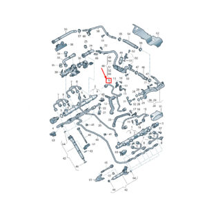 AUDI Q7 4M Fuel Line 057130312P ORIGINAL