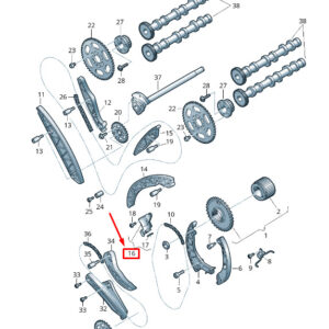 AUDI Q7 4M Engine Chain Tensioner 059109467BB ORIGINAL