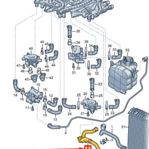 AUDI E-TRON GT Coolant Hose With Quick Release Coupling 9J1122055A ORIGINAL