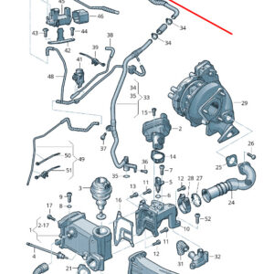 AUDI A6 Avant C7 Vacuum Hose 059131055H ORIGINAL