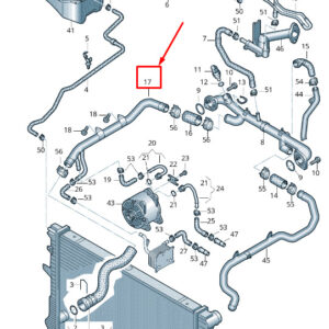 AUDI Q7 4L Engine Coolant Pipe 079121070BH ORIGINAL