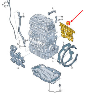 AUDI A3 Sportback 8Y Rear Engine Damping 05L103954S ORIGINAL