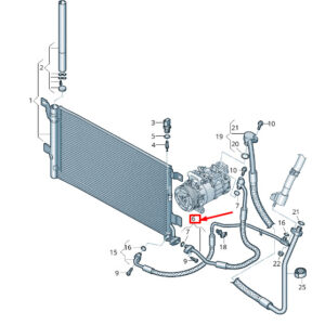 AUDI A6 C8 A/C Refrigerant Line 4K0816721EK ORIGINAL