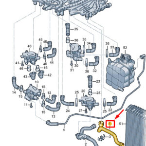 AUDI E-TRON GT Coolant Hose With Quick Release Coupling 9J1121623B ORIGINAL