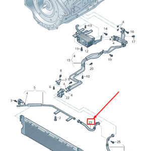 AUDI Q7 4L Engine Oil Pressure Line 4L0317806 ORIGINAL