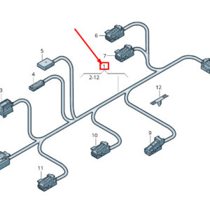 AUDI E-TRON GEN Rear Door Trim Panel Wiring Harness 4KE971693AG ORIGINAL