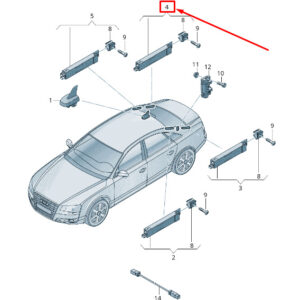 AUDI A8 4H Right Lower Antenna Amplifier 4H0035225D ORIGINAL