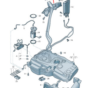 AUDI Q2 GA Fuel Tank Cap With Retaining Strap 5Q0201550H ORIGINAL