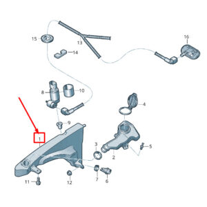 AUDI Q3 F3 Washer Fluid Reservoir 83A955452 ORIGINAL