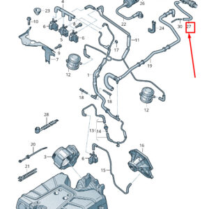 AUDI Q7 4L Engine Vacuum Hose 4L0133778 ORIGINAL