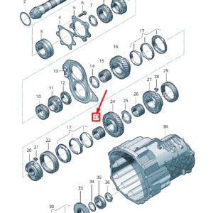 AUDI A4 Avant B8 Manual Transmission Output Shaft Bearing 0A2311117A ORIGINAL