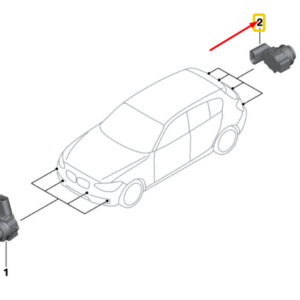 BMW 1 F20 Rear Parking Sensor 66209261607 ORIGINAL