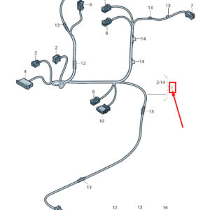 AUDI Q8 4MN Rear Door Trim Panel Wiring Harness 4M8971693BL ORIGINAL