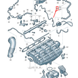 AUDI A4 Avant B9 Fuel Line 06K133986EE ORIGINAL