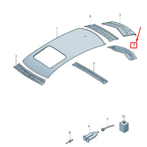AUDI A6 Avant C7 Rear Inner Roof Frame 4G9817983 ORIGINAL