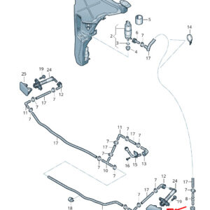 AUDI A6 Avant C7 Front Left Headlight Washer Cover Cap 4G0955275EGRU ORIGINAL