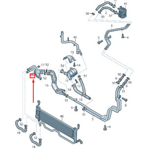 AUDI Q7 4L Engine Coolant Pipe 4L0121064 ORIGINAL