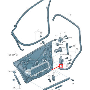 AUDI A6 C6 Rear Right Door Hinge 8E0833412E ORIGINAL