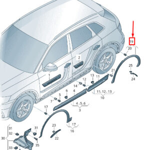 AUDI Q5 FY Rear Right Wheel Cover 80A853818 4W3 80A8538184W3 ORIGINAL