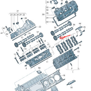 AUDI Q5 FY Engine Cylinders 4-6 Bearing Cover 059103959G ORIGINAL