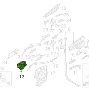 Audi A7 4G Front Right Door Lock LHD 4G1837016C ORIGINAL