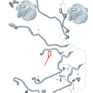 AUDI A6 C8 Brake Vacuum Pipe 4K0611931P ORIGINAL