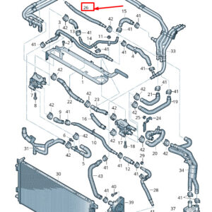AUDI E-TRON GEN Engine Coolant Pipe 4KE122480AE ORIGINAL