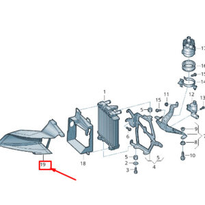 AUDI A8 4H Left Intercooler Radiator Air Guide 4H0117335B ORIGINAL