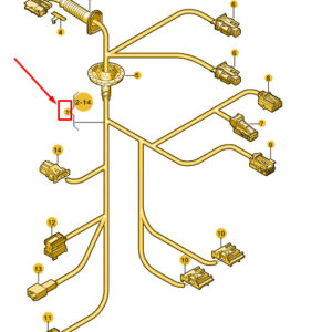 AUDI A3 Sportback 8Y Rear Right Door Wiring 8Y0971688AM ORIGINAL