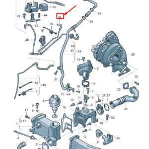AUDI A6 Avant C7 Vacuum Pipe 059131492BN ORIGINAL