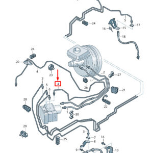 AUDI Q8 4M Front Right Brake Hose 4M0614724J ORIGINAL