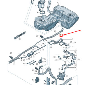 AUDI A5 Sportback 8T Fuel Feed Line 8T0201545AL ORIGINAL