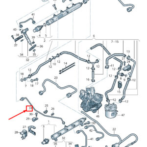 AUDI Q7 4L Fuel Line 057130309AM ORIGINAL
