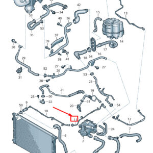 AUDI A4 Avant B9 Engine Breather Line 8W1121081AT ORIGINAL