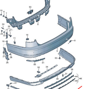 AUDI A8 D5 Rear Right Bumper Trim 4N08538362ZZ ORIGINAL
