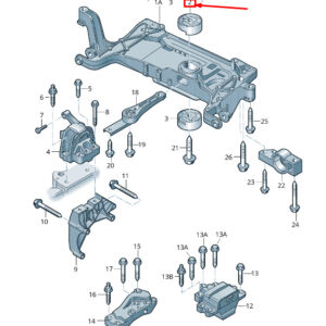 AUDI A3 Sportback 8P Engine Mounting Bonded Rubber Bush 1K0199868AJ ORIGINAL
