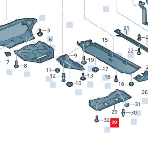 AUDI Q8 4MN Undebody Trim Cover 4M0804033E ORIGINAL