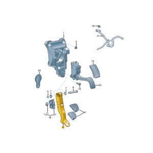 AUDI A1 Sportback GB Brake Pedal LHD 2Q1721142 ORIGINAL