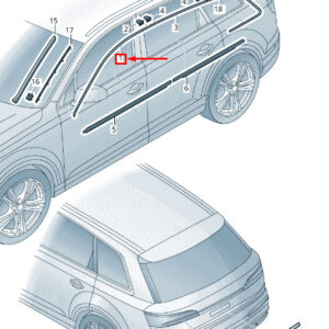 AUDI Q7 4M Front Left Roof Cover Trim 4M0853985CT94 4M0853985C T94 ORIGINAL