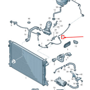 AUDI A6 C8 Engine Breather Line 4K0121081BS ORIGINAL