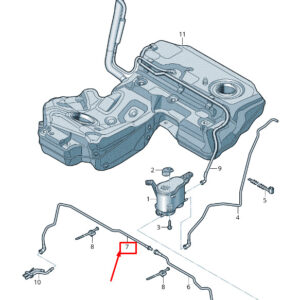 AUDI A6 Avant C7 Fuel Breather Line 4G0201992B ORIGINAL