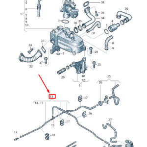 AUDI A5 Sportback 8T Engine Vacuum Pipe 059131381BT ORIGINAL