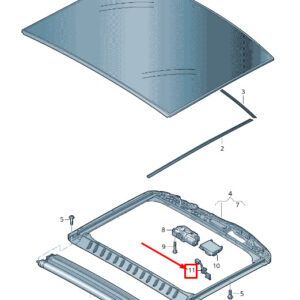 AUDI A6 4A C8 Sunroof Wire Set 4K9971648 ORIGINAL