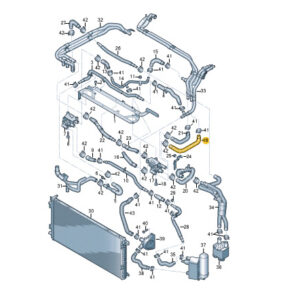 AUDI E-TRON Sportback GEA Coolant Hose Pipe 4KE121611L ORIGINAL