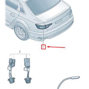 AUDI A4 Avant B9 Rear Left Taillight 8W5052101 ORIGINAL